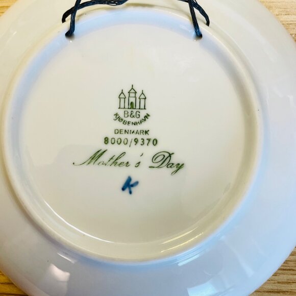 Vintage Bing Grondahl Mothers Day Mors Dag 1970 Porcelain Collectors Plate Birds - Picture 6 of 7